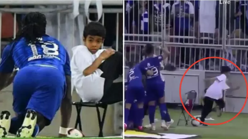Bafetimbi Gomis Scares The Living Daylights Out Of Young Ballboy - FootyNews.co.uk