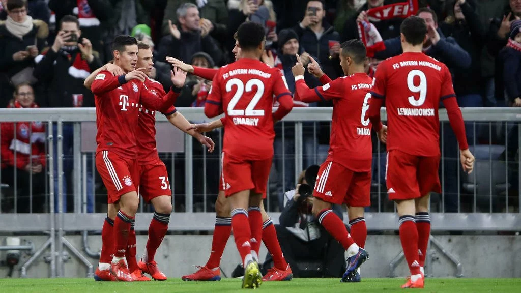 Bayern back on top of Bundesliga as Liverpool loom - FootyNews.co.uk