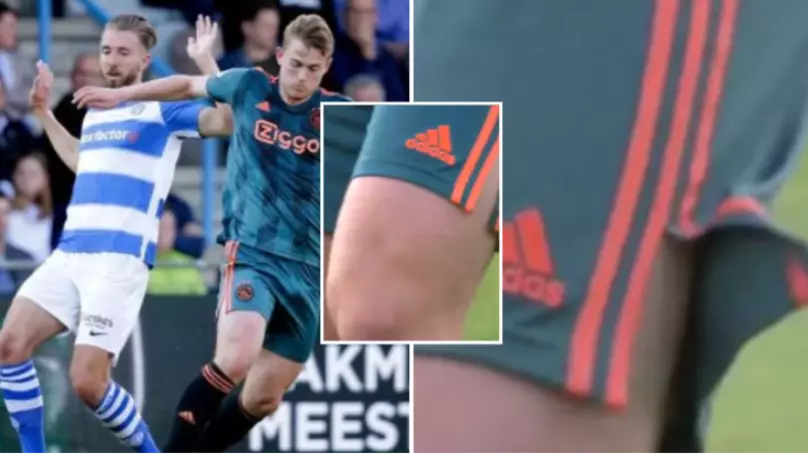 De Ligt's Thighs Are So Big, Ajax Have Cut Slits Into His Shorts - FootyNews.co.uk